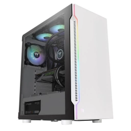 Gabinete Gamer Thermaltake H200TG Blanco Lateral Transparente Mid Tower