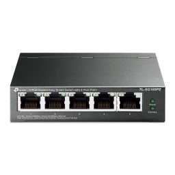Switch TP-LINK TL-SG105PE | 5 Puertos Gigabit (4 Puertos PoE 802.3af / at PoE +) 