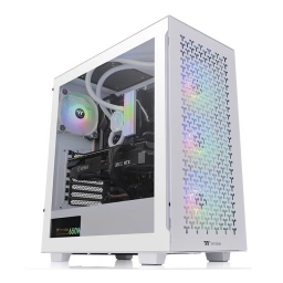 Gabinete Gamer Thermaltake V350 TG ARGB Snow Mid Tower 