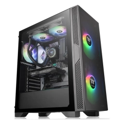 Gabinete Gamer Thermaltake T25 TG Black Mid Tower 
