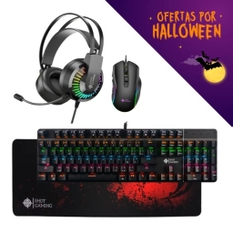 PROMO HALLOWEEN Combo Teclado 900 + Mouse M850 + Auriculares GT68 | Shot Gaming Pro Series