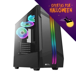 PROMO HALLOWEEN Gabinete Gamer Shot Gaming SHOT-SUP-8013 | Cristal Templado, RGB frontal