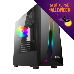 PROMO HALLOWEEN Gabinete Gamer Shot Gaming Pro Series SHOT-SUP-8011 | Cristal Templado, RGB frontal