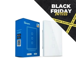 BLACK FRIDAY Interruptor Inteligente de Pared Sonoff T2US3C-TX | WiFi y RF, T�ctil, 3 Pulsadores