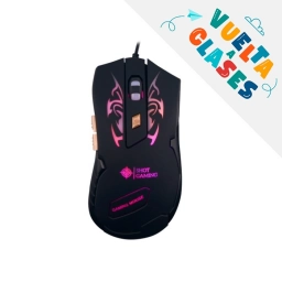 PROMO VUELTA A CLASES Mouse Gamer USB Shot Gaming GM06 | Negro, 6D, Iluminaci�n de 7 Colores