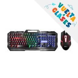 PROMO VUELTA A CLASES Combo Teclado + Mouse Gamer USB SHOT-9001+M754 | Shot Gaming