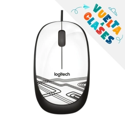 PROMO VUELTA A CLASES Mouse USB Logitech M105 | Blanco y Negro