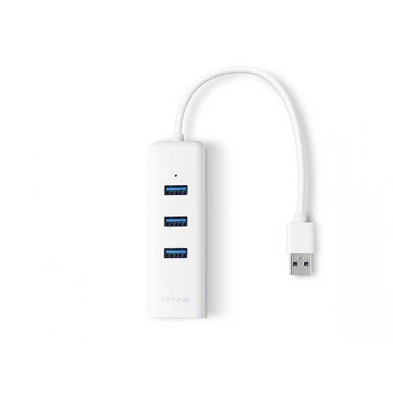 Adaptador de Red TP-LINK UE330 | USB 3.0 a Ethernet Gigabit y 3 puertos USB