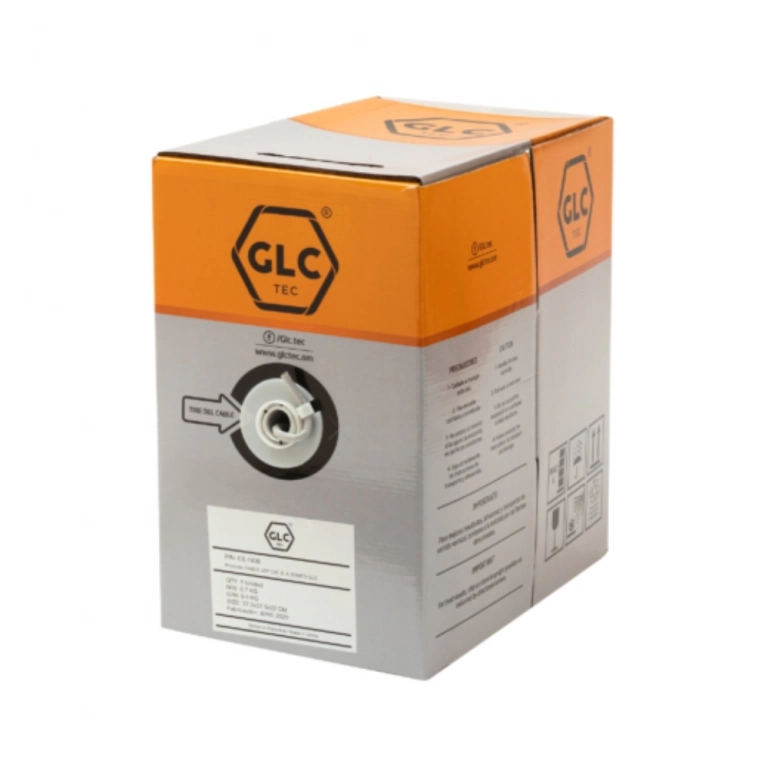 Bobina de cable UTP GLC CE-1430 | Cat 6, Interior, 305 m, 60% Cobre