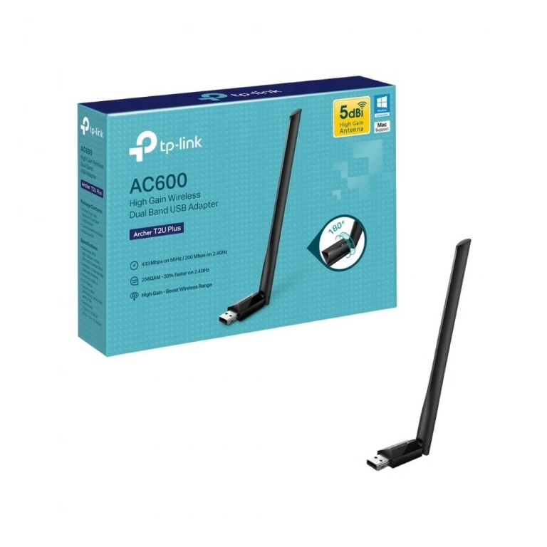 Adaptador Inalmbrico USB TP-LINK Archer T2U | AC600, WiFi 5