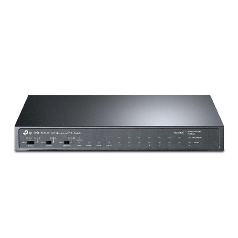 Switch TP-LINK TL-SL1311P | 8 puertos Gigabit (8 Puertos PoE+) 